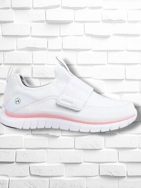 Anodyne No. 17 Women's Sport Sprinter Walking Shoes White Pink Orthopedic Sz 6W
